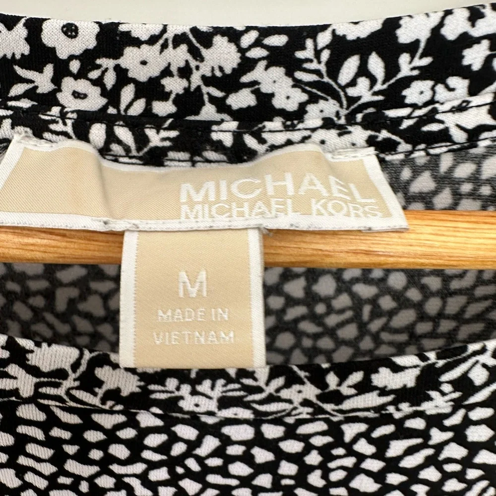 Michael Kors Black and White Mini Dress